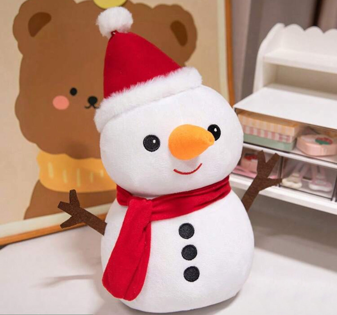 Peluche muñeco de nieve