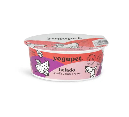 Helado de sandía y frutos rojos