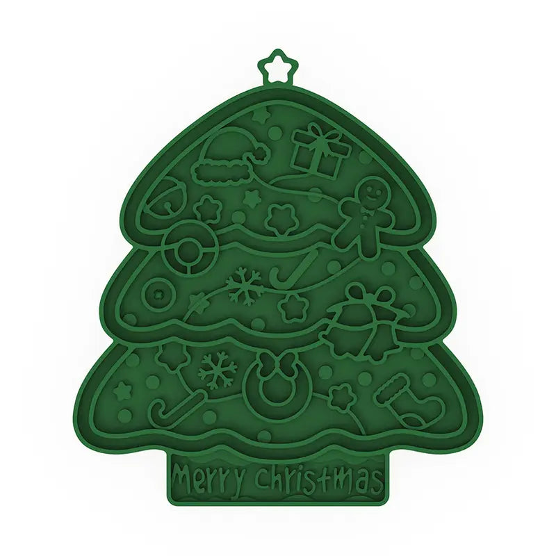 Alfombrilla de lamido navideña