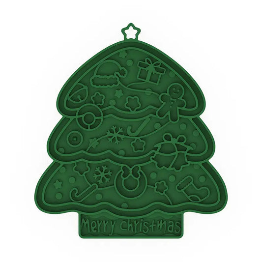 Alfombrilla de lamido navideña